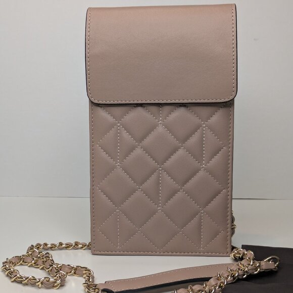Sage Brown Crossbody Phone Bag  - Pink - Picture 1 of 4